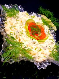 عکسی از دستور سالاد سیب زمینی و شوید