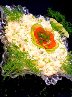 عکسی از دستور سالاد سیب زمینی و شوید
