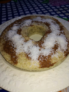 Una foto de Tortita de banana en microondas