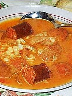 Kolbászos-csülkös bableves🍖 recept fotója