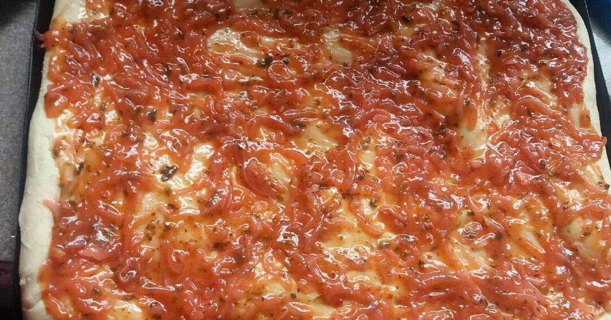 Masa para pizza fácil con levadura seca Receta de Alejandra Zurita- Cookpad