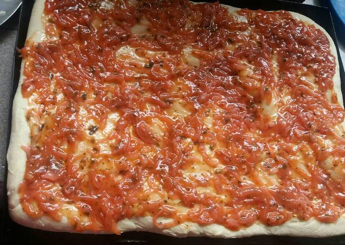 Arriba 36+ imagen receta pizza levadura seca