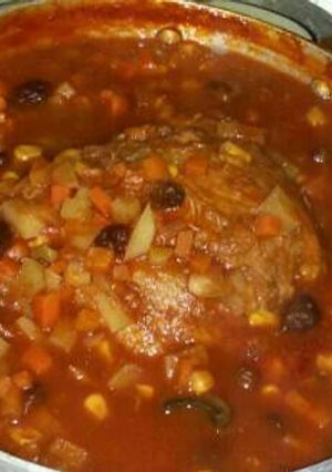 Una foto de Lomo Relleno de cerdo Nicaraguense