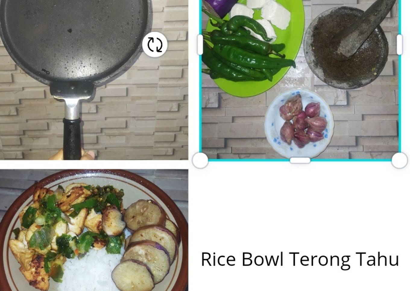 Rice Bowl Terong Tahu Sambal Hijau