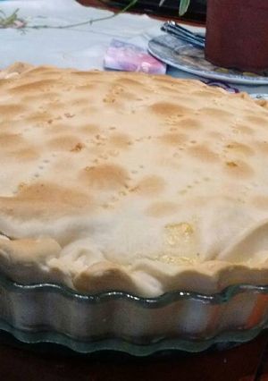 Una foto de Tarta de jamón queso y verdeo