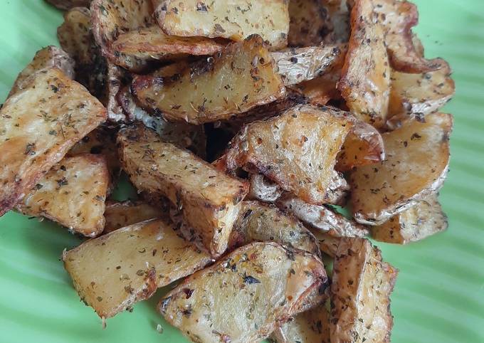 Resep Potato Wedges (Air Fryer), Menggugah Selera