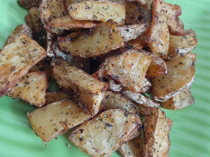 Resep Potato Wedges (Air Fryer), Menggugah Selera
