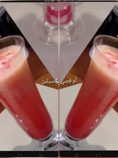 صورة لوصفة عصير الفراولة والليمون