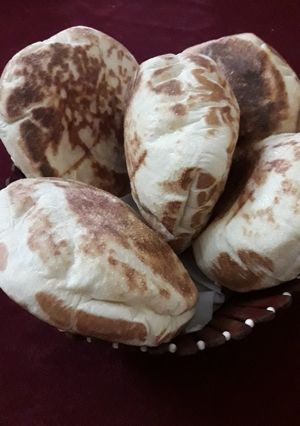 صورة لوصفة خبز المقلاة المنفوخ