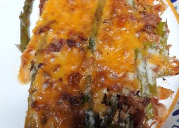How To Prepare Recipe Cheesy Asparagus in a Cast Iron Skillet Delicious Nutritious