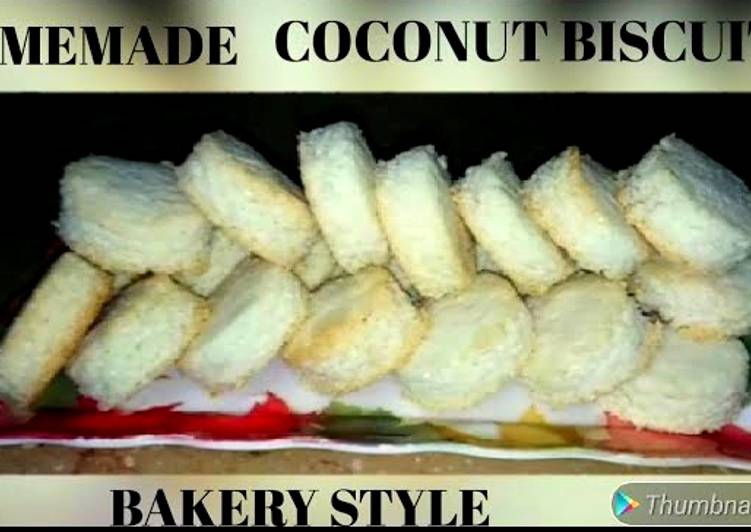 Step-by-Step Guide to Prepare Quick Homemade coconut biscuits bakery style