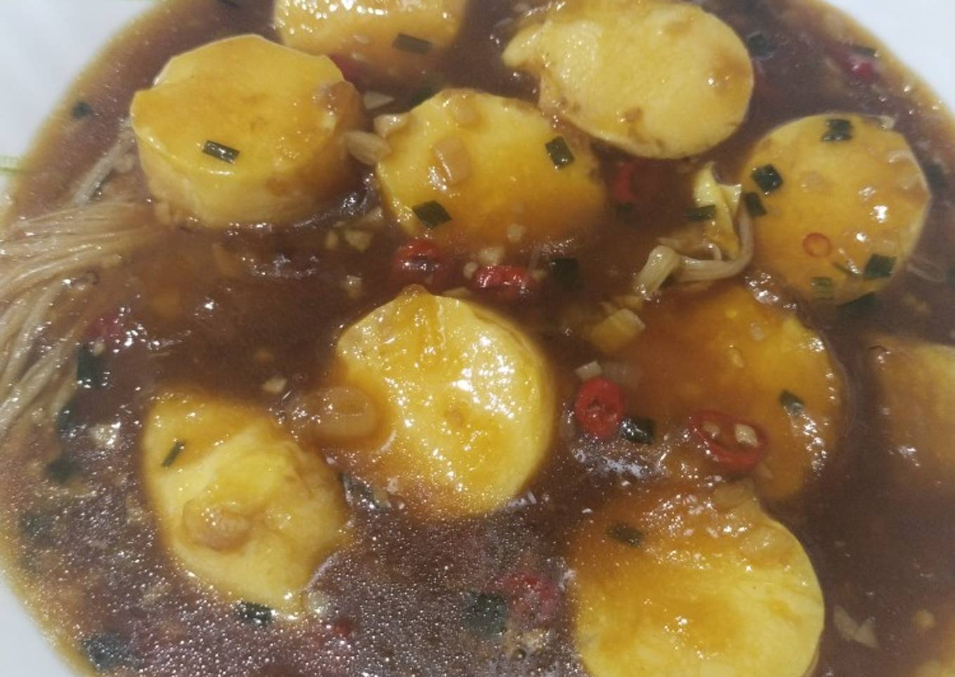 Sapo tofu enoki
