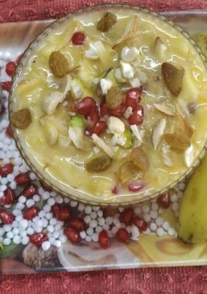 A picture of Sago custard.