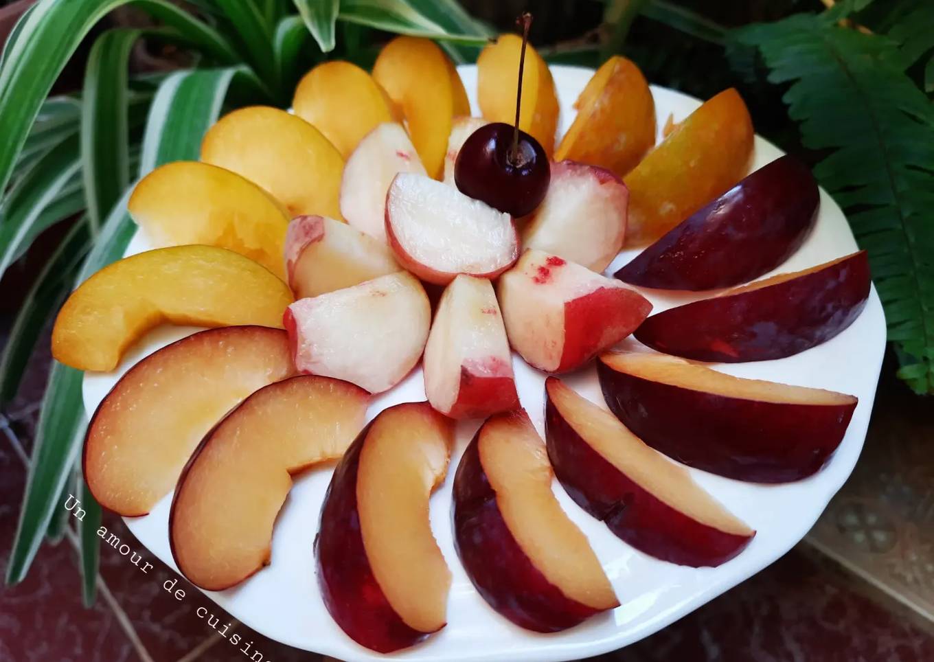 Assiette de fruits découpés 🍽
