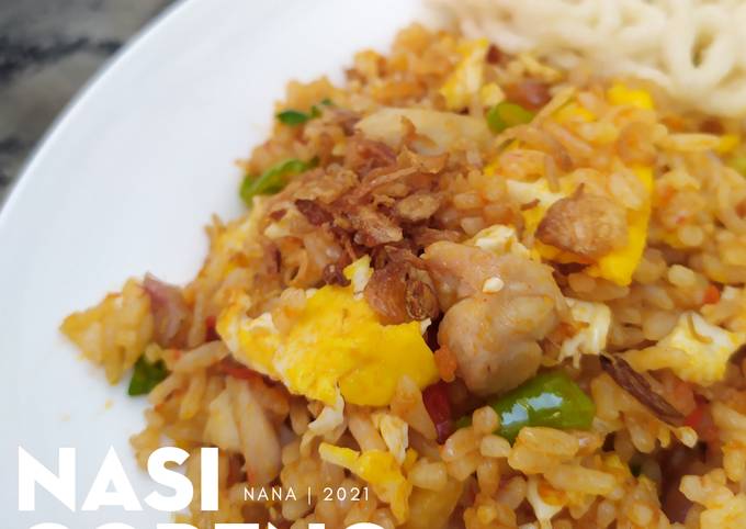 Cara membuat Nasi Goreng rumahan | asli lombok merah no saos