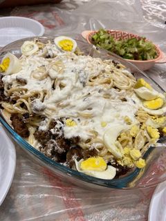 صورة لوصفة معكرونة باللبن بطريقة (تيتة)