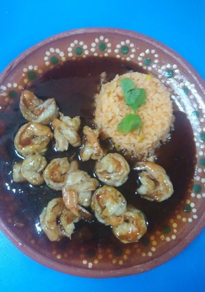 Una foto de Camarones a la BBQ