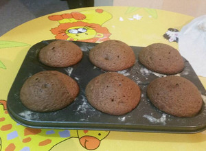 Una foto de Cupcakes de Chocolate y Limón