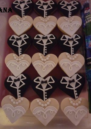 Una foto de Masitas decoradas para casamiento