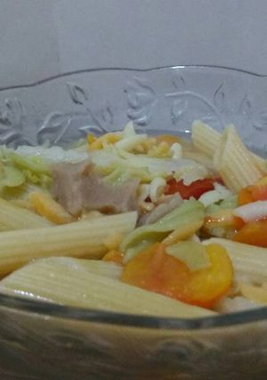 Foto resep Sop Pasta Vegan
