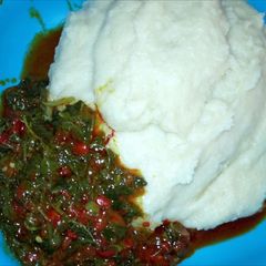 Moringa soup A picture of Moringa soup.