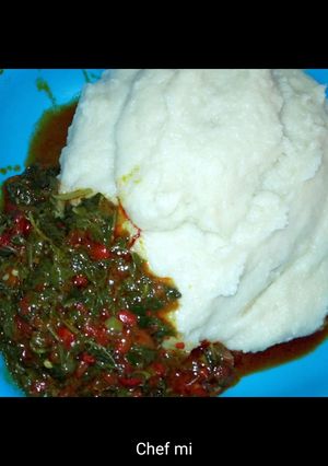 A picture of Moringa soup.