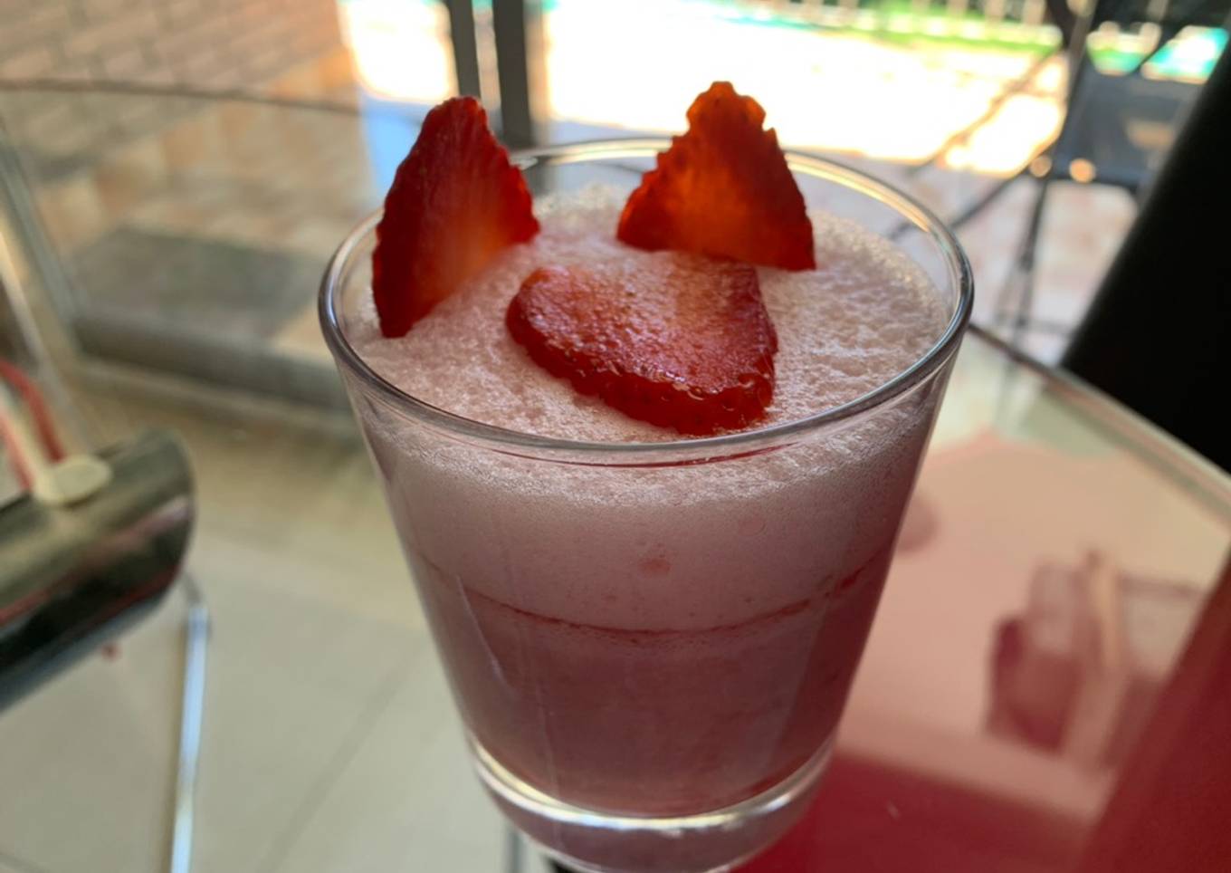 Postre de fresa casero y saludable