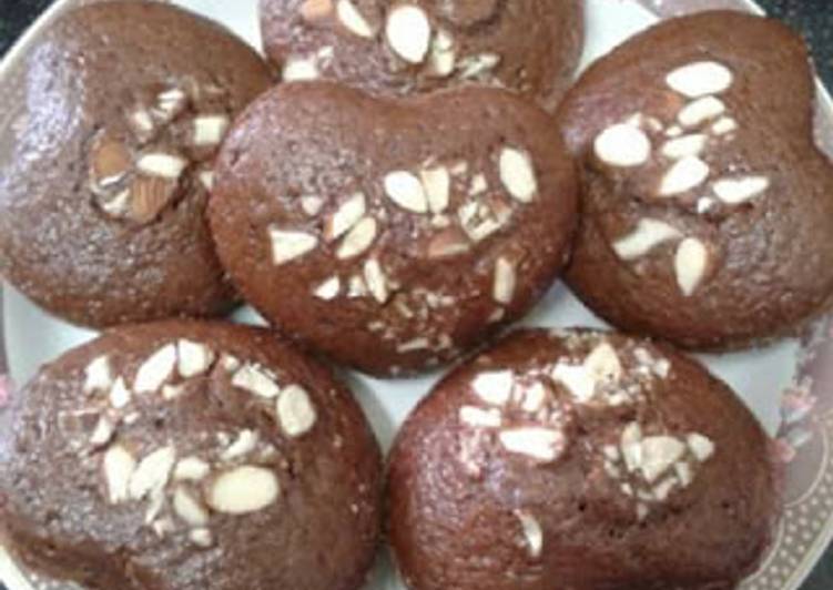 Easiest Way to Prepare Super Quick Homemade Eggless Choco Orange Marmalade muffins