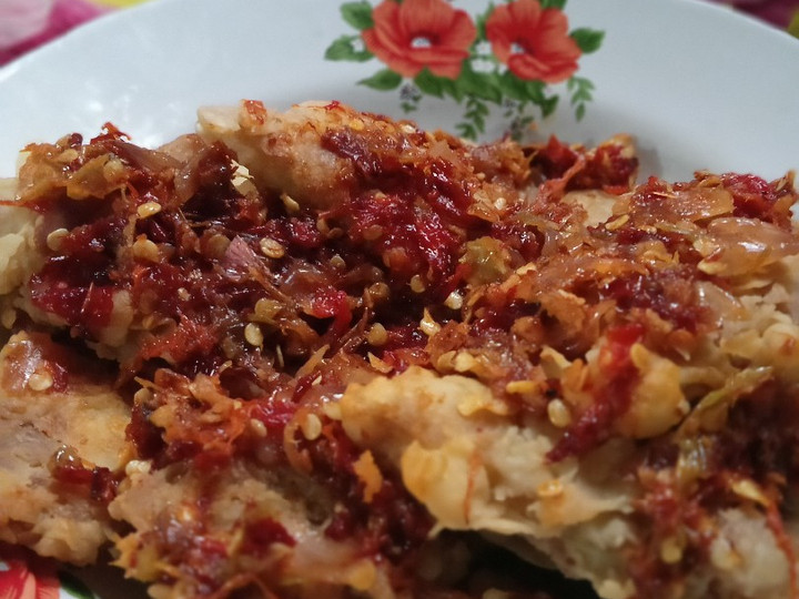 Resep Telur crispy sambel geprek Anti Gagal