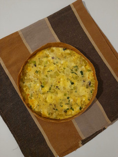 Una foto de Tarta de zucchini saludable, con masa 100% integral