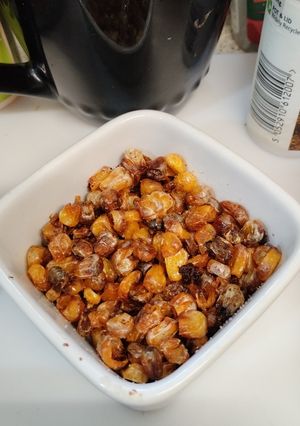 A picture of Roasted baby corn 🌽. Airfyer.