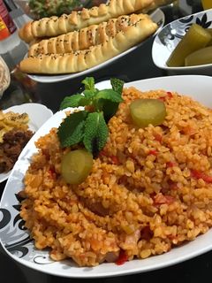 صورة لوصفة برغل ببندورة