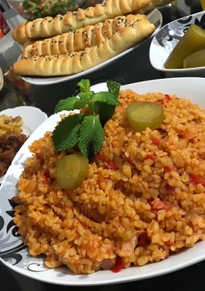 صورة لوصفة برغل ببندورة