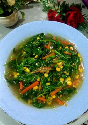 Foto resep 307. Bayam Oseng Kaldu Teri