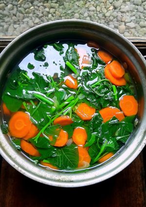 Foto resep Sayur Bening Bayam Wortel