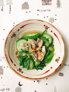 Hình của món Mướp Xào Nấm Rơm.