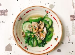 Hình của món Mướp Xào Nấm Rơm.