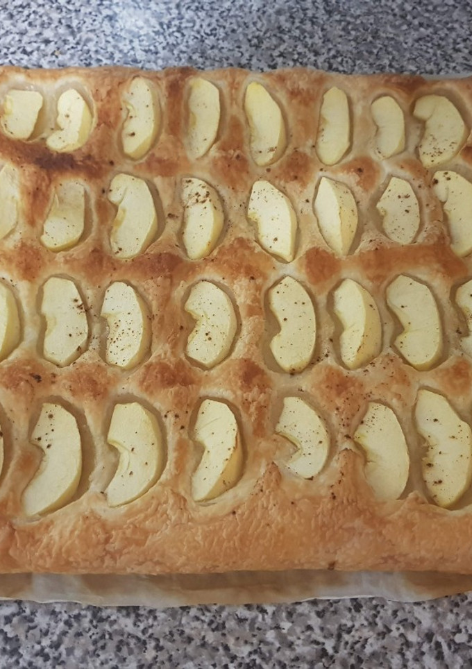 Una foto de Hojaldre de manzana