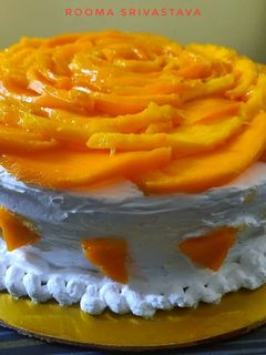 फ्रेश मैंगो केक (mango cake recipe in Hindi) रेसिपी मुख्य फोटो