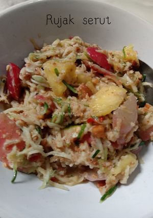 Foto resep Rujak serut bumbu kacang 🥜