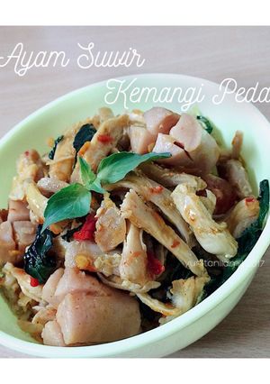Foto resep Ayam Suwir Kemangi Pedas