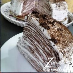 Chocolate Crepe Cake A picture of Chocolate Crepe Cake.