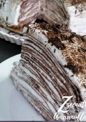 A picture of Chocolate Crepe Cake.