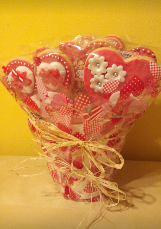 Una foto de Galletas con corazón