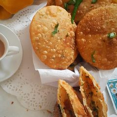 A picture of Spicy Coconut Kachori.