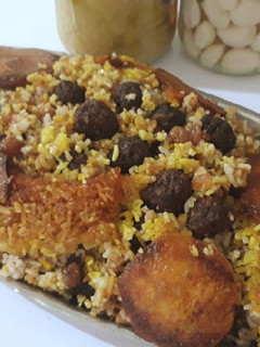 عکسی از دستور قنبر پلوی شیرازی