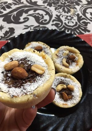 Una foto de Tarta individual de coco y dulce de leche