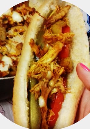 عکسی از دستور ساندویچ مرغ و قارچ
