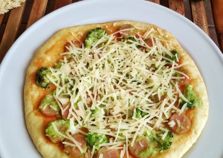 Resep Pizza Bonggol Brokoli Anti Gagal