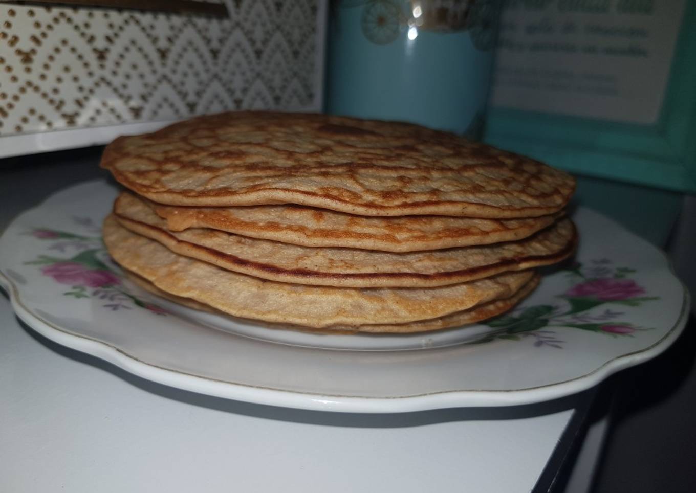Crepes dulces de harina de avena